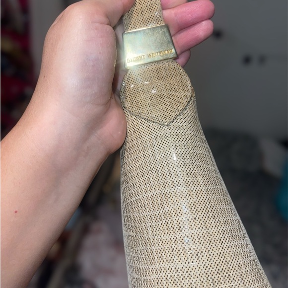 Stuart Weitzman For Russell And Bromley Women's Bag Beige Gloss - Picture 7 of 8